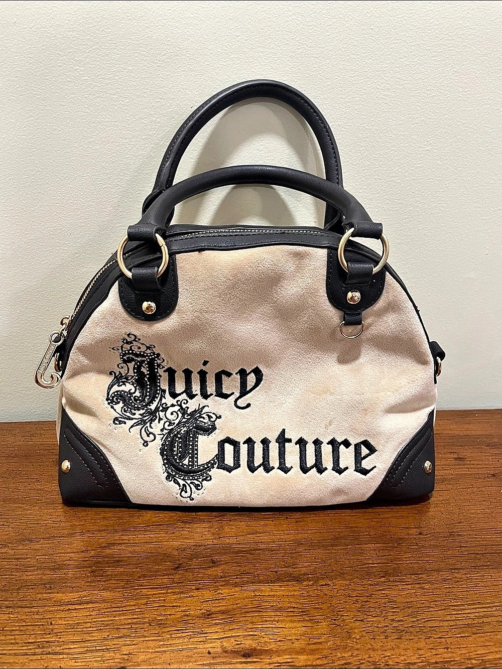 Juicy Couture Satchel in Brown & Beige